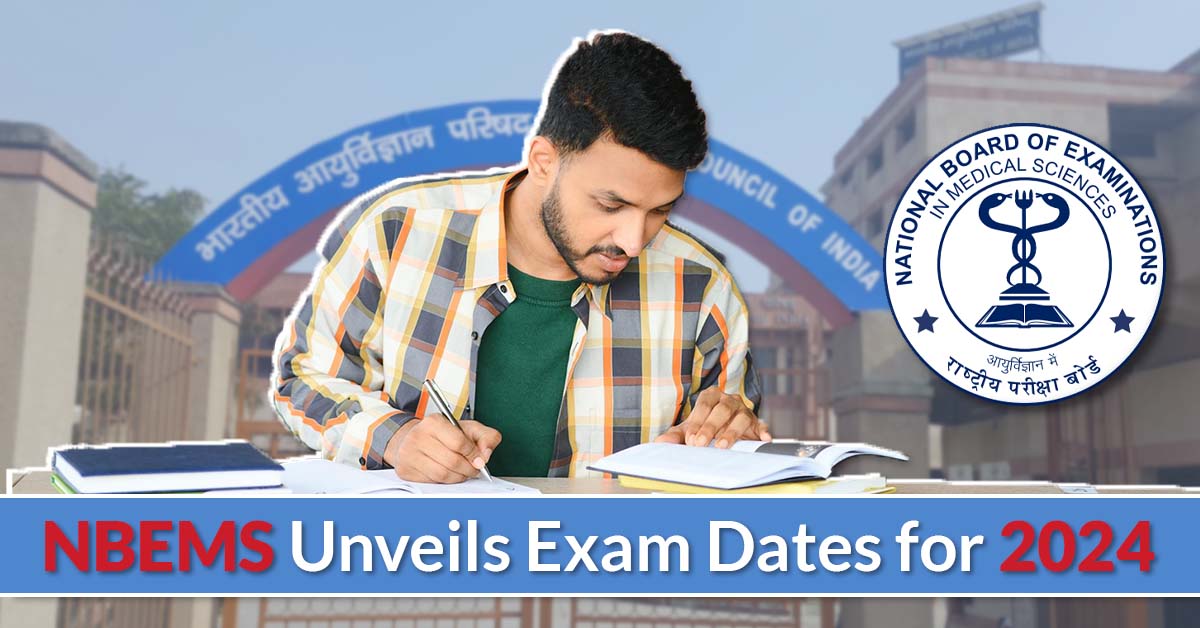 NBEMS Announces 2024 Exam Schedule for all Upcoming Examinations