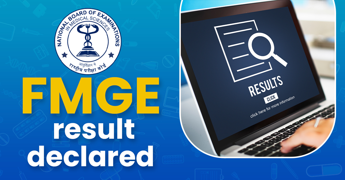 FMGE Result for the June 2024 Session Declared