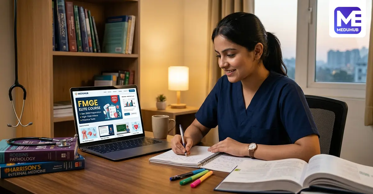 FMGE Online Course: Meduhub Launches FMGE Elite Course with 40% Discount for Dec 2026 
