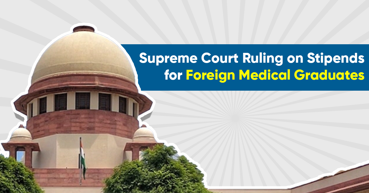 SC issues notice on Foreign Medical Graduates 